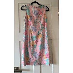 Lilly Pulitzer 100% Silk Jackie Shift Dress Multicolor Size 4